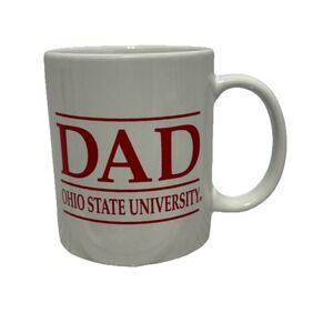 Ohio State University DAD Coffee Mug WHITE  & RED OSU Buckeyes - Columbus OH